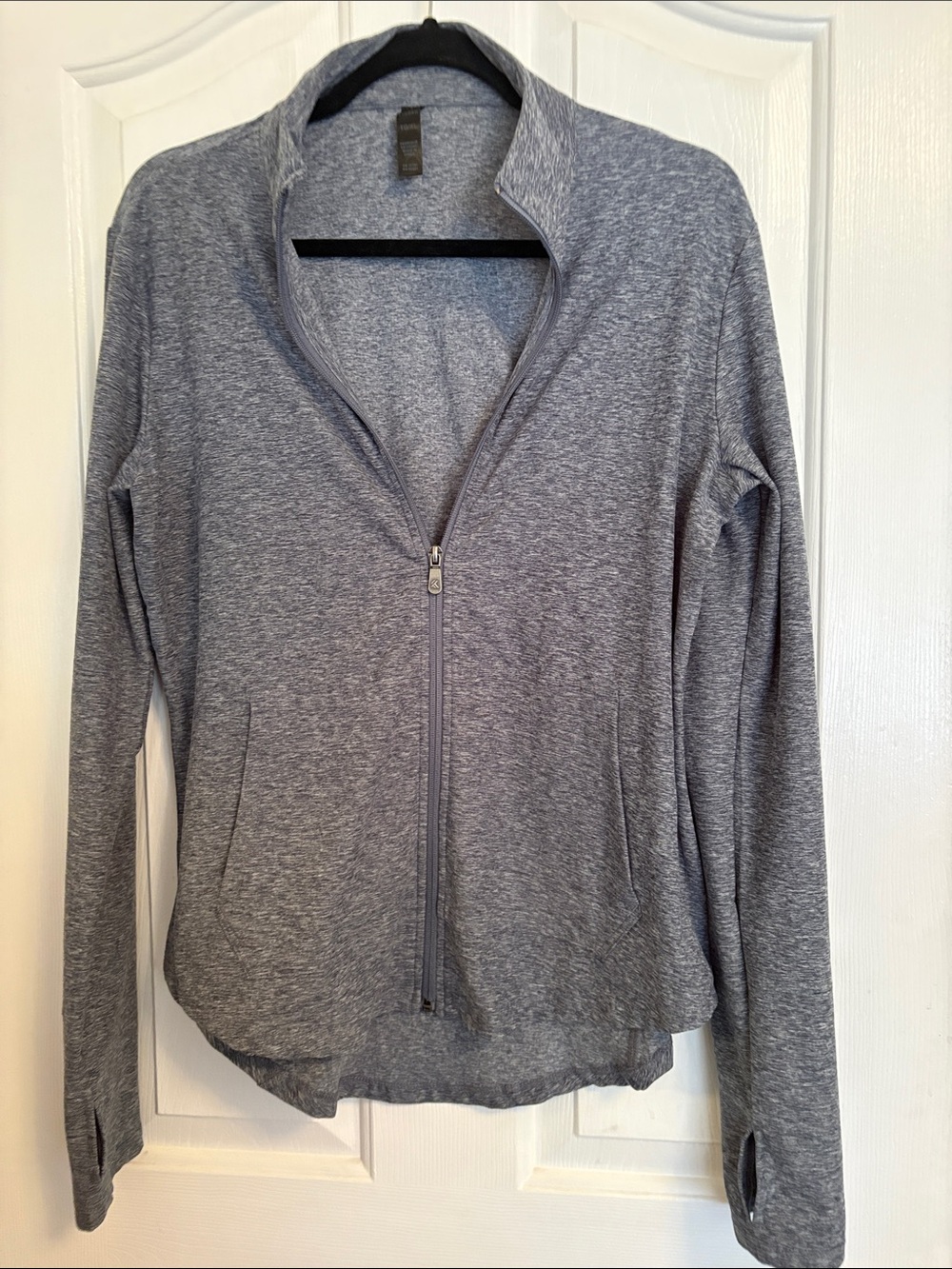 Unbranded Women's Heather Gray Zip-Front Active Jacket